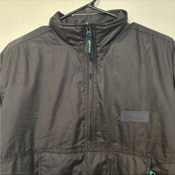 Vintage Eddie Bauer Ebtek Zip Pullover Jacket Men’s Large Black Thinsulate 90’s - Picture 4 of 15